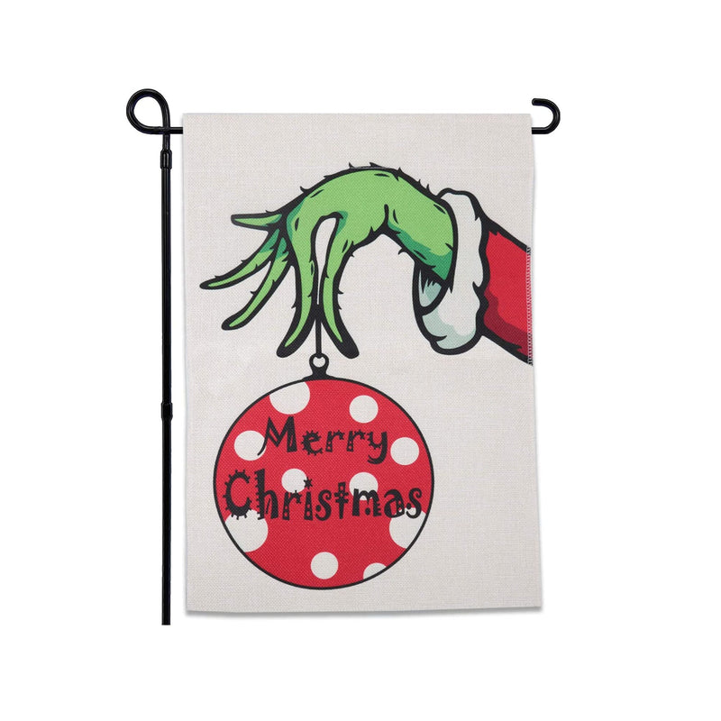 ROCWOHO Merry Christmas Garden Flag Vertical Double Sided Merry Christmas Winter Farmhouse Holiday Party