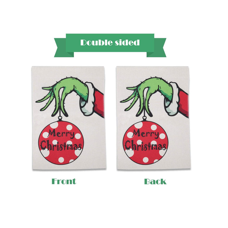 ROCWOHO Merry Christmas Garden Flag Vertical Double Sided Merry Christmas Winter Farmhouse Holiday Party