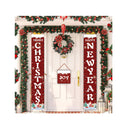 Christmas Banners Outdoor Christmas Porch Decorations | Christmas Hanging Banner Porch Sign of Merry Christmas | Happy New Year | for Indoor