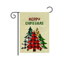 CaseTank Merry Christmas Garden Flag Christmas Tree Buffalo Check Plaid Vertical Double Sided Yard