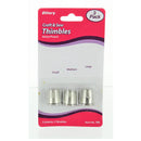 Allary Craft & Sew Assorted Thimmbles Small Sizes Pack | Medium I Large | Nickel Plated Metallic Thimbles