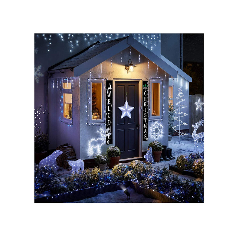 Latoy Merry Christmas Banners | Front Door Welcome Christmas Porch Banners