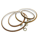Celley Embroidery Hoop Frames | Vintage imitated wood design | Sizes from 5.5 inches to 10.2 inches | 4 pieces