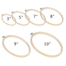 6 Embroidery Hoops 3 To 10 Inches | Bamboo Circle | Cross Stitch Hoop Ring For Embroidery