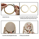 6 Embroidery Hoops 3 To 10 Inches | Bamboo Circle | Cross Stitch Hoop Ring For Embroidery