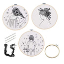 Julian | Set of 3 Embroidery Games For Beginners | Girl Figure | DIY Game For Beginners