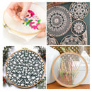 Beech Wood Embroidery Hoop | 2 Pack of 8 Inch Cross Stitch Hoops | Wooden Round Embroidery Frame