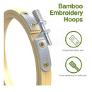 Fallen | 6 Piece Embroidery Hoop Set | Bamboo Circle Cross Stitch Hoop Ring