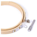 Pllieay 10 4 Inch Round Hoops For Embroidery | Bamboo Circle | Cross Stitch Hoop Rings For Craft Sewing