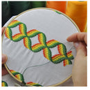 Pllieay 6 Pieces 6 Inch/15 cm Round Embroidery Hoops Bamboo Circle Cross Stitch Hoop Rings For Sewing Craft