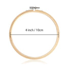 Pllieay 10 4 Inch Round Hoops For Embroidery | Bamboo Circle | Cross Stitch Hoop Rings For Craft Sewing