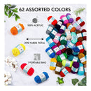 62 Acrylic Yarn Skeins | 2170 Yards Yarn for Knitting and Crochet by Inscraft