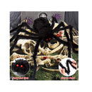 OCATO 200" Halloween Spider Web + 59" Giant Spider Decorations Fake Spider with Triangular Huge Spider Web | Halloween Decorations