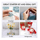 62 Acrylic Yarn Skeins | 2170 Yards Yarn for Knitting and Crochet by Inscraft