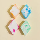 4pcs Makeup Sponge Mixed Color Diamond-shaped Powder Puff For Liquid | Cream | Foundation And Powder Gift Ideal For Travel And Daily Use