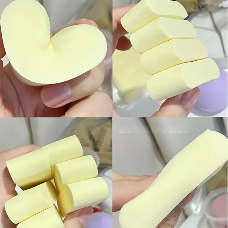 Makeup Puff Foundation Concealer Liquid Powder Blending Cheese Strips Shaped Soft Cosmetic Sponges