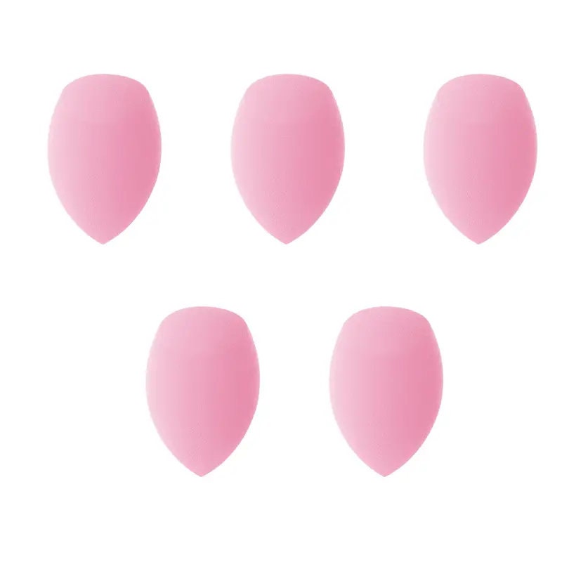 5Pcs Makeup Sponge Set | Foundation Blending Beauty Sponge | Pink Makeup Sponges | Flawless For Liquid Cream And Powder
