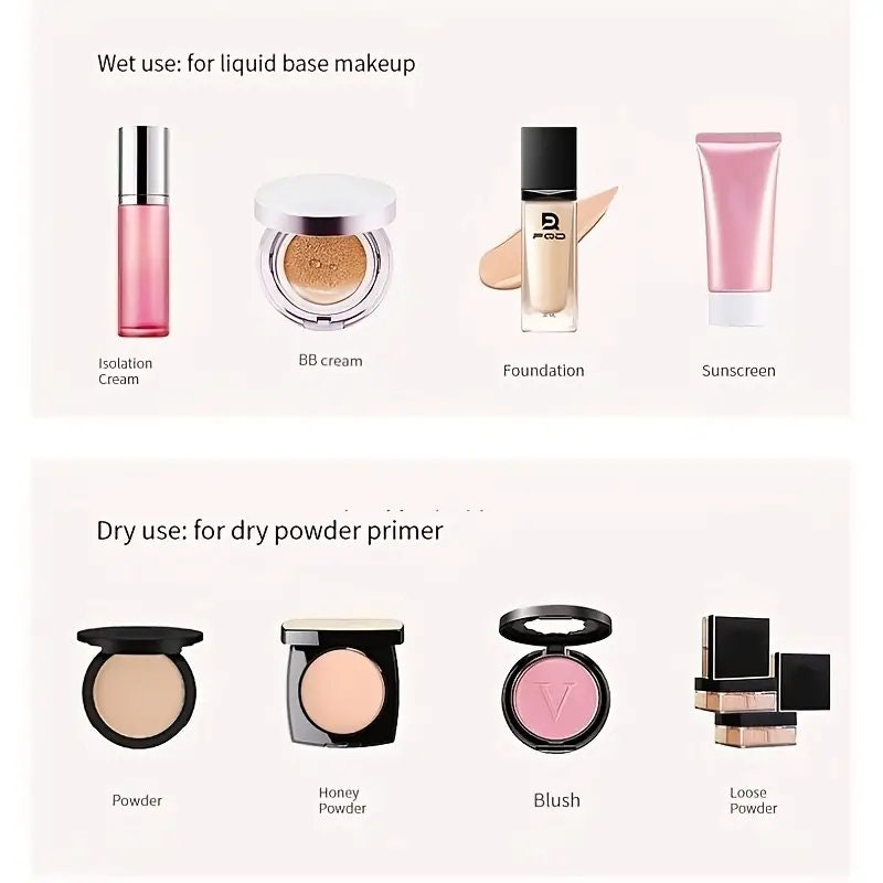 Fruit Puff Set Of 3 Pieces | Strawberry Puff Gift Set | Suitable For Foundation And Makeup Puffs | Creams | Powders | Concealers