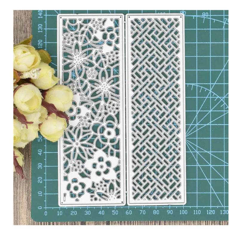 1 Piece | Flower Rectangular Frame Cutting Dies | Metal Cutting Dies