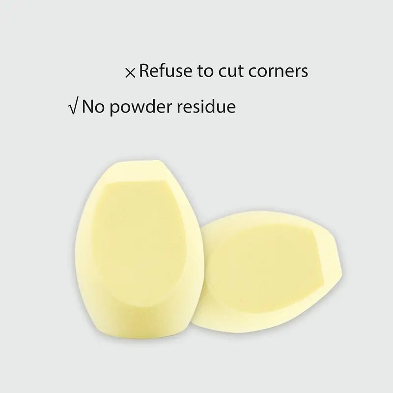 2pcs Makeup Sponges Set With Storage Box Makeup Sponges For Blending Liquid Foundations | Powders And Cream Flawless | Professional Streak