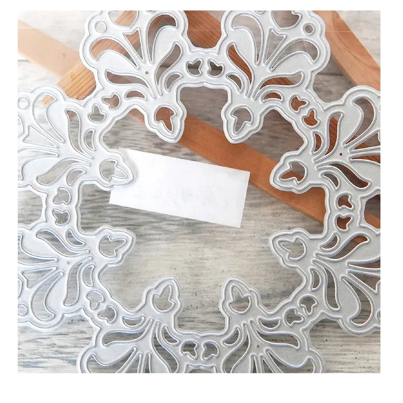 Octapetal Flower Background Frame Cutting Template | DIY Template For Paper Crafts