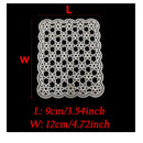 1Pc Lace Square Frame Metal Cutting Dies Stencil Background For DIY