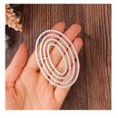 1 Piece Nested Oval Frame Cutting Dies DIY Scrapbooking