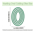 1 Piece Nested Oval Frame Cutting Dies DIY Scrapbooking