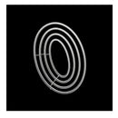 1 Piece Nested Oval Frame Cutting Dies DIY Scrapbooking