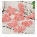 Sea Life Cookie Cutter Set Of 8 | 8 Cartoon Plastic Cookie Cutters