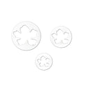 3 Pieces | Hawaiian Flower Fondant Cutters | Cookie cutters