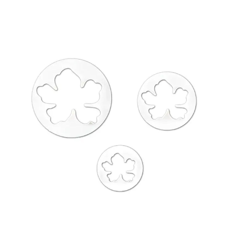 3 Pieces | Hawaiian Flower Fondant Cutters | Cookie cutters