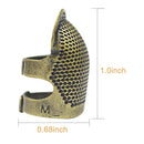 Sewing Thimbles | Luckkyme 8 pieces | Copper Finger Protector | Metal Sewing Thimble