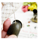 Sewing Thimbles | Luckkyme 8 pieces | Copper Finger Protector | Metal Sewing Thimble