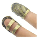 Sewing Thimbles | Luckkyme 8 pieces | Copper Finger Protector | Metal Sewing Thimble