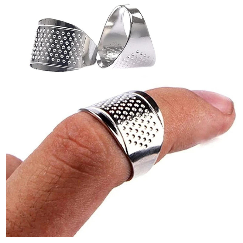 Sewing Thimble | 6 Pieces | Metal Sewing Thimble | Finger Protector | Protective Ring For Quilting