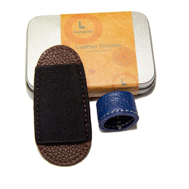 Losharher Leather Thimble For Sewing For Hand Quilting | Thimble Pad For Knitting | Finger Cover