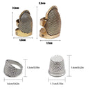 Sewing Thimble | 6 Pieces | Metal Sewing Thimble | Finger Protector | Protective Ring For Quilting