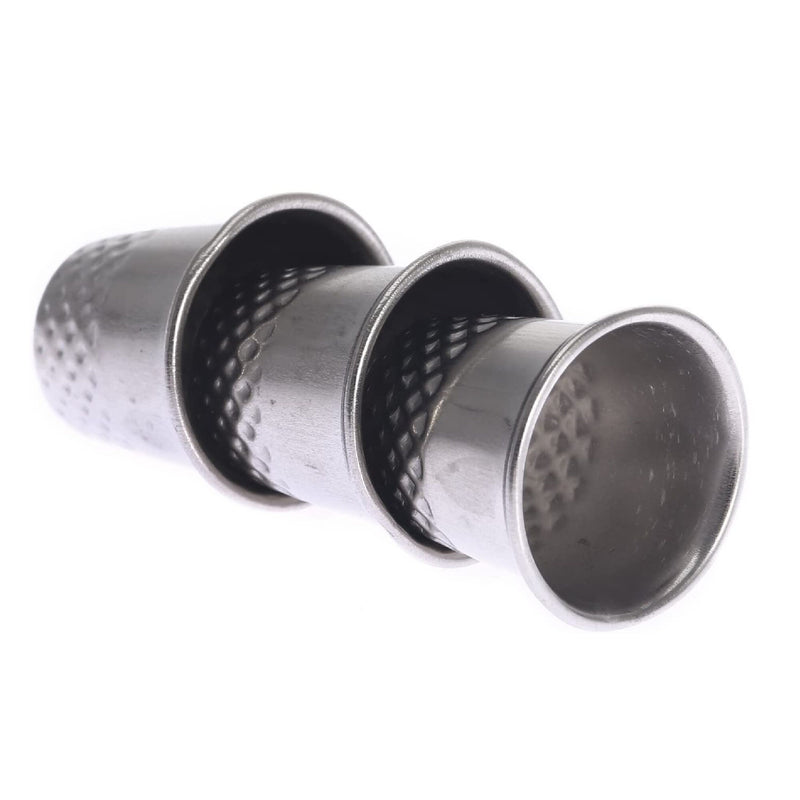 Dophee 3pcs Silver Finger Thimble Tailor Sewing Pin Needle Grip Hand Shield Protector