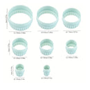 8 Pieces | Cookie Cutter Set | Candy Mold 8 Different Sizes