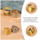 10 Sewing Thimbles To Work By Hand | Adjustable Metal Finger Protection Ring