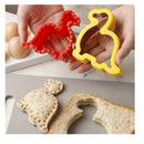 2 Pieces | Dinosaur Cookie Cutters | Sandwich Cutters And Sealers