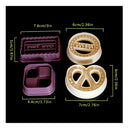 4 Pieces | Classic Cookie Cutters | Plastic Molds For Candy