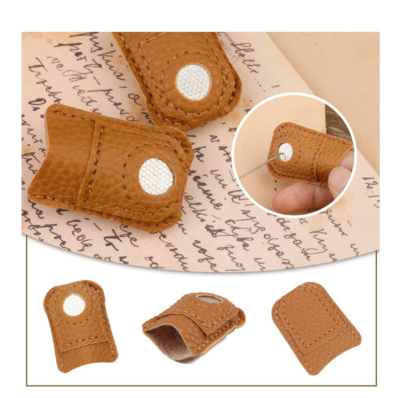 10 Sewing Thimbles To Work By Hand | Adjustable Metal Finger Protection Ring