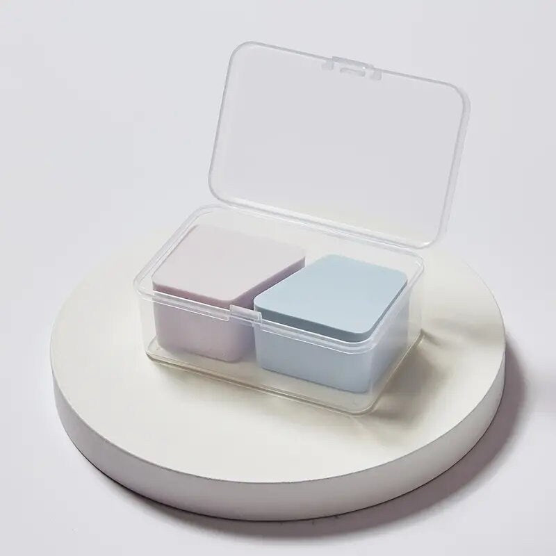 2PCS Makeup Puff Powder Smooth Sponge Blending Puff Powder Applicator For Body Powder