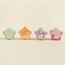 4pcs Makeup Sponge Mixed Color Star-shaped Powder Puff For Liquid | Cream | Foundation And Powder Suitable For Gifts | Parties And Daily Use