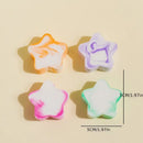 4pcs Makeup Sponge Mixed Color Star-shaped Powder Puff For Liquid | Cream | Foundation And Powder Suitable For Gifts | Parties And Daily Use