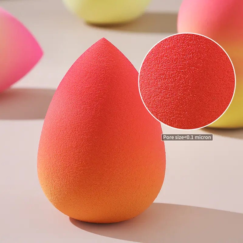 4PC Beauty Make Up Puff Blender Foundation Sponge Teardrop Eggs Soft Beauty Egg Cosmetic Puff Makeup Sponge Cushion Sponge