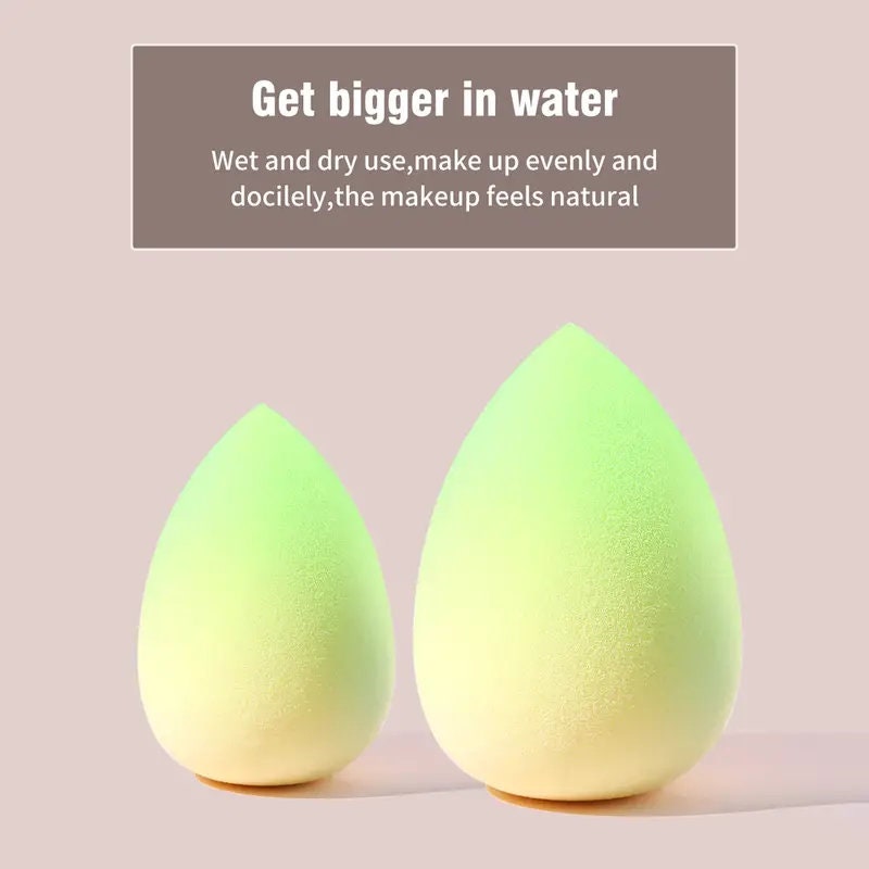 4PC Beauty Make Up Puff Blender Foundation Sponge Teardrop Eggs Soft Beauty Egg Cosmetic Puff Makeup Sponge Cushion Sponge