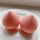 2pcs Pink Beauty Eggs Makeup Eggs Puff Makeup Egg Sponge Egg With Eggshell Create A Clear Makeup